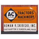 AC Tractors Machinery SST Sign
