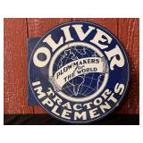 Oliver Tractor Implements Flange Sign