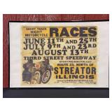 Motorcycle Races Poster