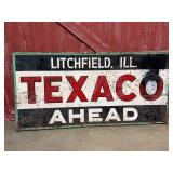 Texaco Ahead - Litchfield, ILL. SSP Sign