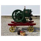 McCormick-Deering 1½ HP Stationary Gas Engine on Cart w/ Oiler & Parts – IHC