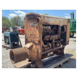 Waukesha 6SRKR130 Inline 6-Cylinder Stationary Engine Power Unit w/ Twin Disc Clutch, Belt Pulley