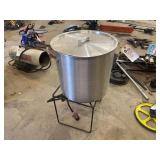 King Kooker Aluminum Pot with Basket and Burner Stand