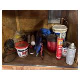 Various Automotive Fluids, Caulking Tubes, and Related Items