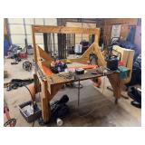 Chainsaw Parts and Accessories with a Rolling Cart