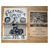 (2) Circus Newspaper + Pageant Program Litchfield, IL
