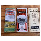(3) John Deere Sales Literature