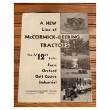 McCormick-Deering 12 Series Tractors Sales Literature