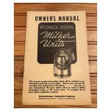 IHC McCormick-Deering Milker Manual
