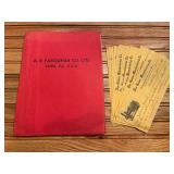 A.B. Farquhar Sale Literature + Geiser Checks