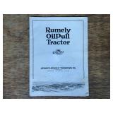 Advance-Rumely Thresher Co. OilPull Tractor Catalog