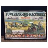 Advance-Rumely Power Farming Machinery Plus Service Poster