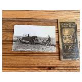 (2) Postcard + 1925 Plymoth Binder Twine Notebook