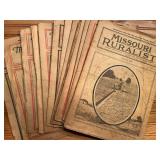 (14) 1919-1922 Missouri Ruralist Magazines
