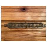 Oldsmobile Cast Brass Name Plate