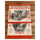 MM Twin City Orchard Tractor Sales Literature