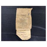 Penberthy Injector Co. Cloth Parts Bag