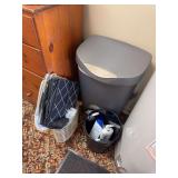 Trash bin and storage organizers