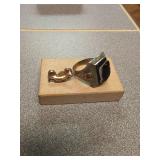 10K Gold Cameo Ring with gold dental bridge