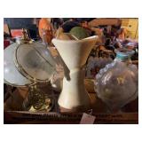 Assorted Vases, Lamp, and Decorative Items