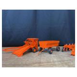 (3) 1/16 AC Roto-Baler, Wagon, Plow Ertl