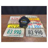 (28) Illinois License Plates + Korea Veteran Hat