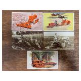 (5) Allis Chalmers Postcards