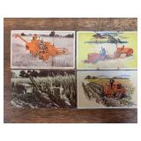 (4) Allis Chalmers Postcards