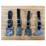 (4) Caterpillar Watch Fobs