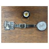 (2) Caterpillar Watch Fob + Keychain