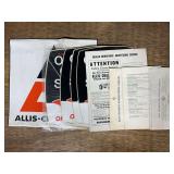 Allis Chalmers Literature + Decals