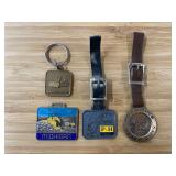 (3) P&H, Koehring, michigan Watch Fobs