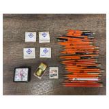 AC Pens, Pencils, Matchbooks, Clock, Crawler