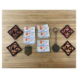 AC Patches, Stamps, Watch Fob, Keychain