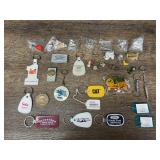 Keychains, Pins, Misc.