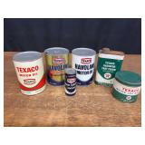 (6) Texaco Cans