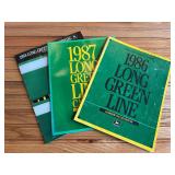 (3) John Deere Long Green Line Catalogs