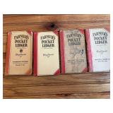 (4) John Deere Farmer's Pocket Ledgers