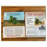 (2) John Deere Combine Sales Literature