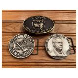 (3) John Deere Belt Buckles