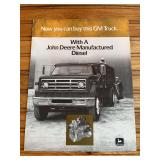 1986 GM Truck w/John Deere Engine Sales Literature