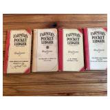 (4) John Deere Farmer's Pocket Ledgers