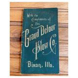 1898 Grand Detour Plow Co. Pocket Notebook