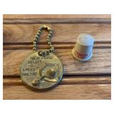 (2) Ford Keychain + Farmers Union Livestock Thimble