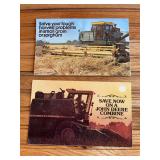 (2) John Deere Combine Sales Literature