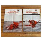 (2) IH McCormick Combine Sales Literature