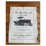 Emerson-Brantingham Big Four 20 Tractor Sales Literature