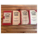 (4) John Deere Farmer's Pocket Ledgers