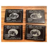 (4) J.I. Case Heritage Foundation Marble Paperweights