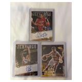 (3) Basketball Autograph Cards: 2002 Press Pass Chris Jefferies, 2002 Press Pass Jason Jennings, and 1996 Classic Visions Signings